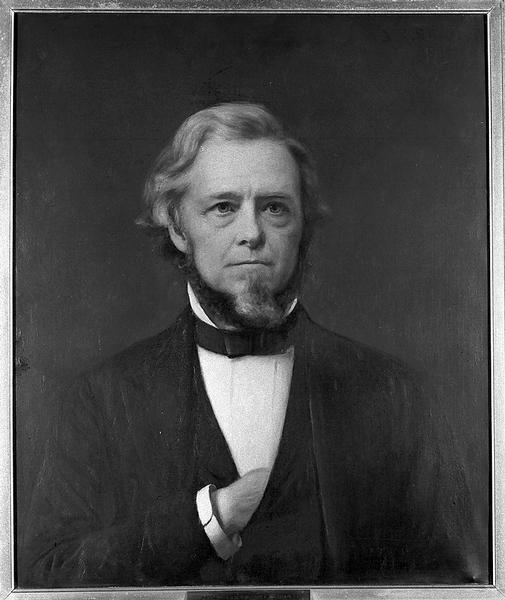 Quarter-length portrait of Lyman Copeland Draper.