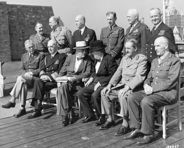 British and American combined Chiefs of Staff led by Prime Minister Winston Churchill and President Franklin D. Roosevelt. The conference was held in Quebec City, Province of Quebec, Canada.