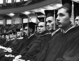 Graduates in Caps and Gowns