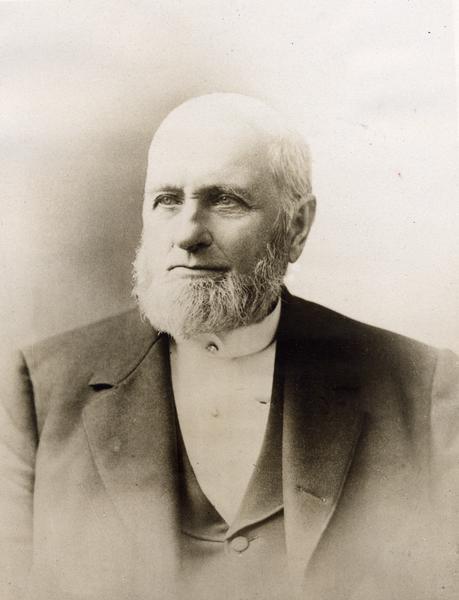 Quarter-length portrait of William "Old Bill" Rockefeller, father of John D. Rockefeller.