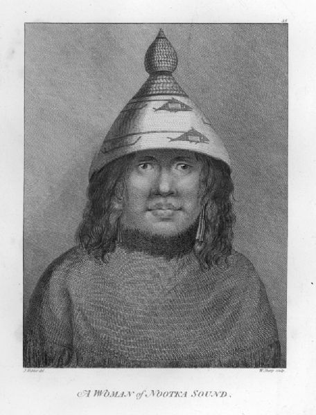 Plate 39. Portrait from Cook's Third Expedition, 1776-1779, while in Alaska.