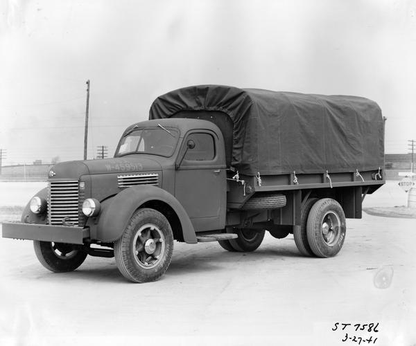 International K-7 truck with cargo body produced for the U.S. Army, Quartermaster Division.