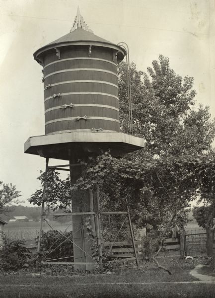 Water storage tank on the farm of Ed. S. Foust.