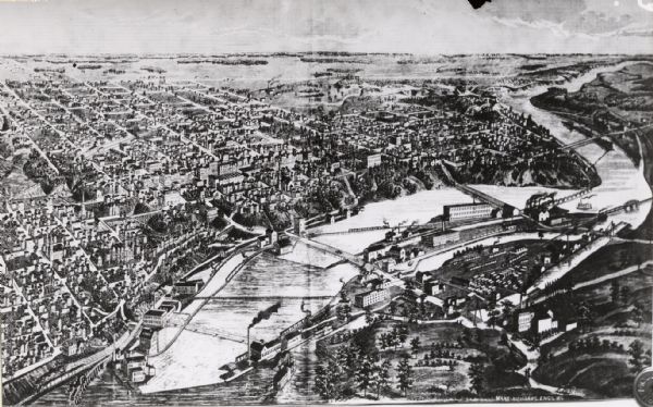 Bird's-eye view of Appleton.