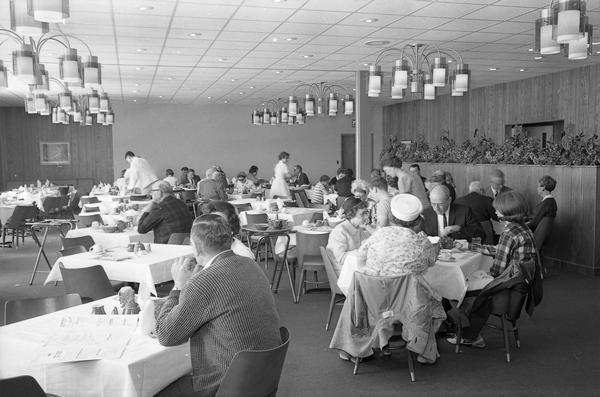 The restaurant at Austin Straubel Field. In 1965 Brown County completed a new passenger terminal at Austin Straubel Airport that included a large (and apparently popular) restaurant. The need for such passenger amenities was dictated by the field's status as one of the busiest airports in Wisconsin.