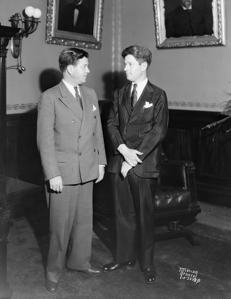 Portrait of Senator "Bob" and Governor "Phil" La Follette.