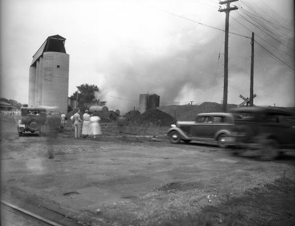 Doyon Lumber Co., following a warehouse fire, located at 638 West Mifflin Street.