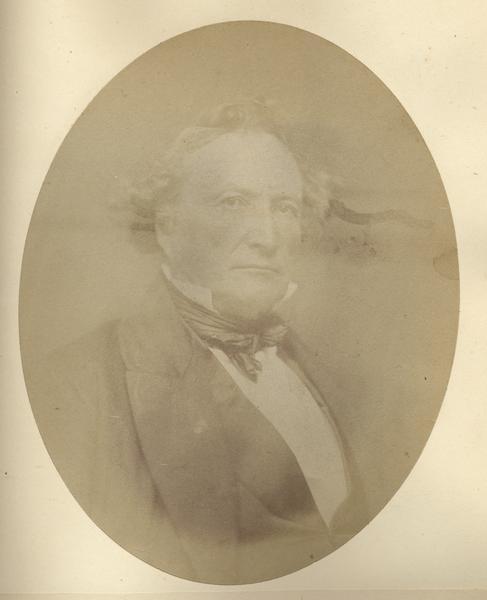 Solomon Juneau Quarter-length oval portrait of Solomon Juneau. He was born in Lower Canada on August 9th, 1793, Juneau came to Michigan (then), now Wisconsin, in September of 1816. He was the both the first white settler of Milwaukee and the city's first mayor.