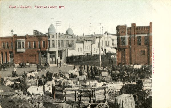 Historic photo of Stevens Point Farmers Market in Portage County Wisconsin