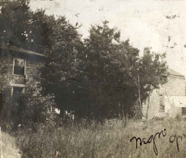View of the Gratiot homestead at Gratiot's Grove Site.