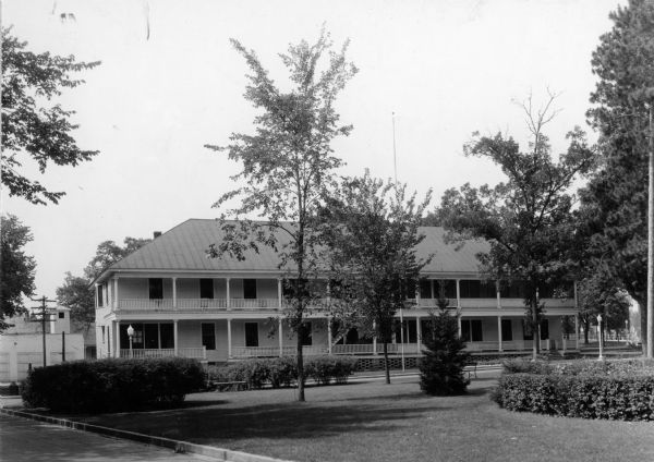 Exterior view of Bryant Hall at the Grand Army Home for Veterans.