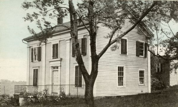 The Odd Fellows Hall, built in 1837-1838, was the first to be built west of the Allegheny Mountains. The cornerstones were laid by Thomas Widley.