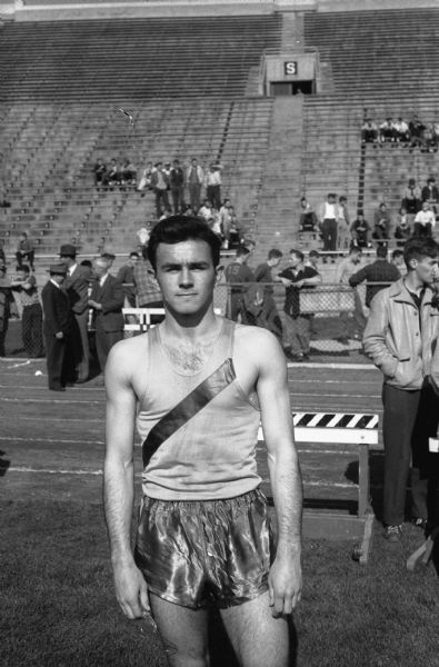 Dick Botham, West High School track star who was undefeated in the 440 yard run.