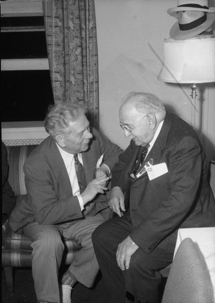 National Democratic political convention in Chicago. William B. Rubin, Milwaukee, and former Senator Harry W. Bolens, Port Washington.