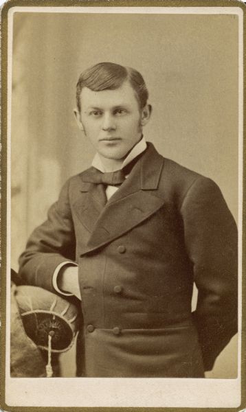Carte-de-visite portrait of Frederic King Conover (d. 1919), of Madison, Wisconsin, as a member of the class of 1878 of the University of Wisconsin.