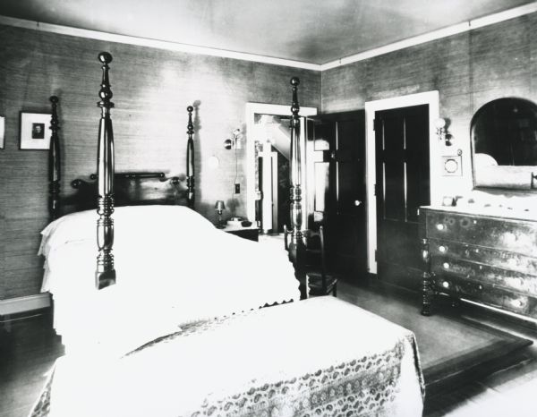 Bedroom in the Frank Brown home, 28 Langdon Street.