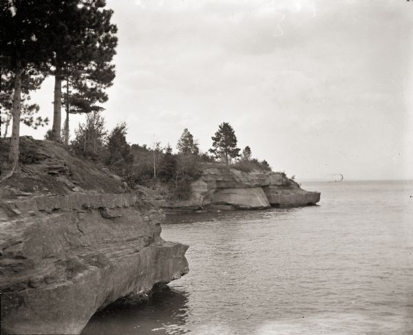 View of Hougton Point and Bayfield from Madeline Island.