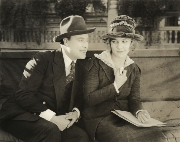 Scene still from "Johnny on the Spot" with Hale Hamilton and Louise Lovely (Metro, 1919).