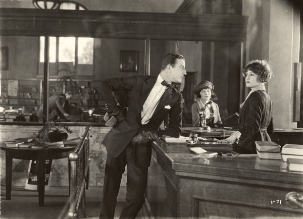 Louis Calhern and Claire Windsor in "The Blot" (Lois Weber Productions).