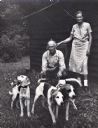 Perry and Elsie Horton with Dogs