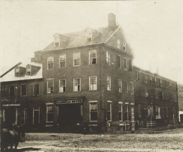 Marshall House, in which Col. E.E. Ellsworth was shot on May 24, 1861.