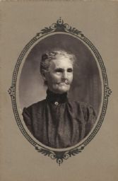 Oval Portrait of Elderly Woman