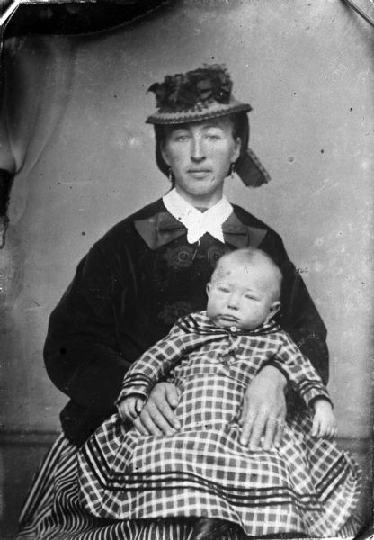 Mrs. August Krueger with her son Alexander Krueger.