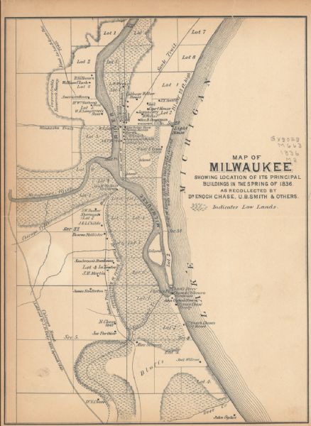 Map Of Milwaukee Showing Location Of Its Principal Buildings Map Or Atlas Wisconsin