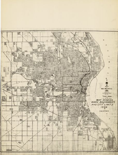 This series of 17 maps show boundaries and changes in city limits from 1846 to 1965. The base of all of the maps are the same, Milwaukee and suburbs. All maps shows streets, rivers, and Lake Michigan. 