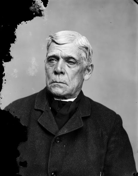 Portrait of an Elderly Man Quarter-length studio portrait of an elderly man posing looking slightly to the left.