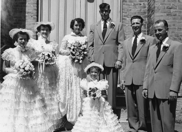 Allarding-Koll Wedding Party Nancy Allarding and Leroy Koll wedding party.