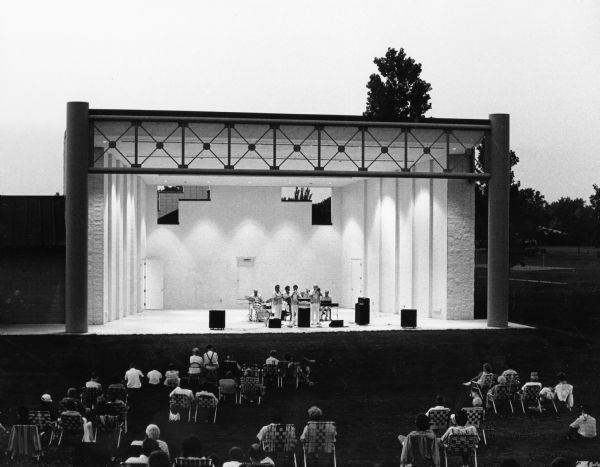 The summer performance stage at Buttermilk Creek Park.