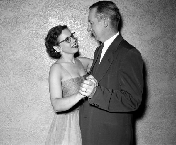 Cosmos Dancing Club Spring Dinner Dance Jerry and Dorothy Freck enjoy dancing to the music of Jerry Billington's orchestra at the spring dinner dance of the Cosmos Dancing Club at the Nakoma Country Club.