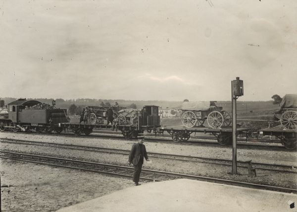 Captured Russian Artillery Captured Russian artillery limbers and ammunition carts. Aftermath of the Battle of Tannenberg.