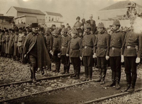 Fahkriddine Pascha The new Governor of Damascus, inspecting troops. Fahkriddine (or Fahkri) Pascha was an Ottoman general famous for his defense of the Medina against the British and their Arab allies.