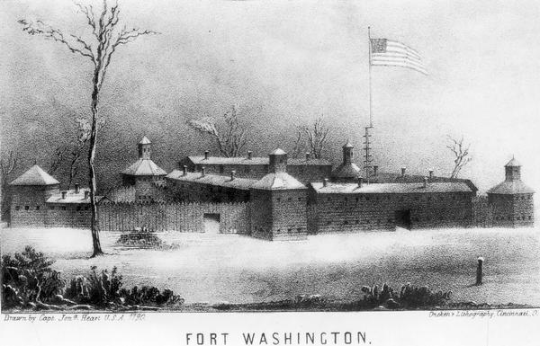 Fort Washington, built in 1789, where Cincinnati now stands.