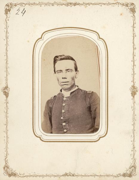 Carte-de-visite of assistant surgeon William Harrisen of the 4th Wisconsin Cavalry.