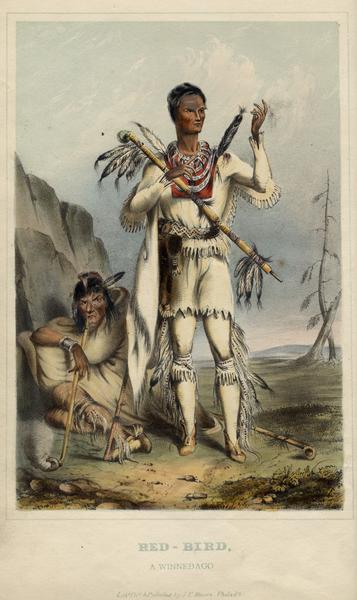 Redbird, a Winnebago Indian, following his surrender after an attack on Prairie du Chien in 1827.