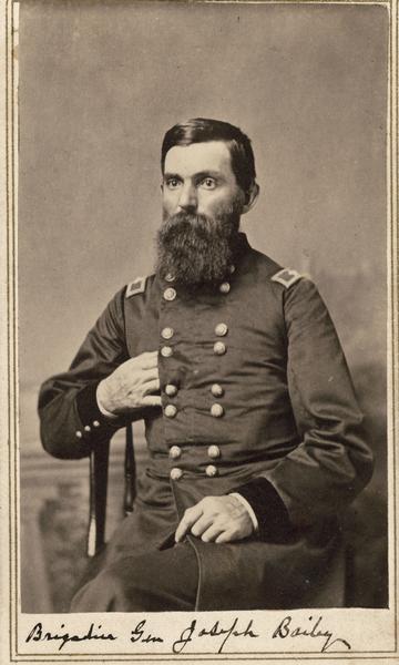 Brigadier General Joseph Bailey was known for the rescue of the Red River Fleet by building a dam to float the stranded ships out. He also founded the small town of Newport.