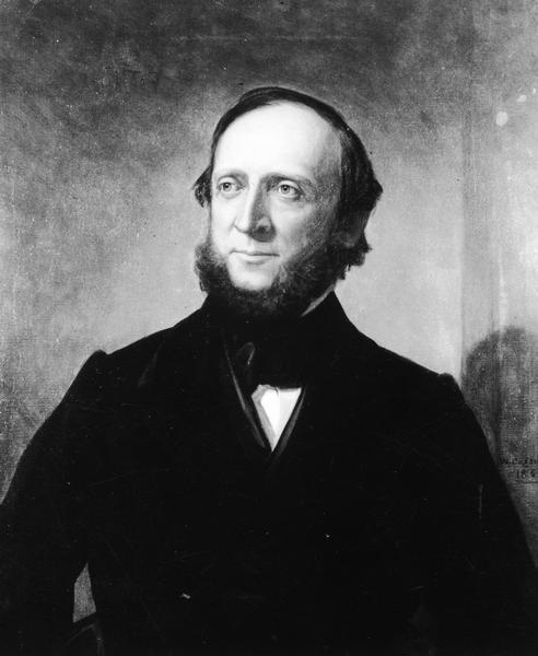 Waist-up portrait of Leonard J. Farwell.