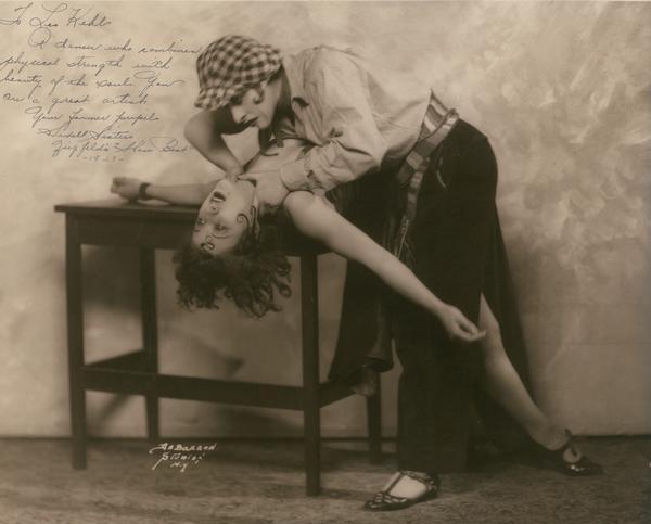 The Sidell Sisters in the Apache dance scene from Ziegfield's production of <i>Show Boat</i>. The Sidell Sisters were former students of Leo Kehl.