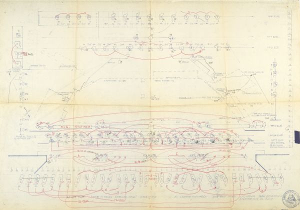 Lighting Schematic Hand-drawn lighting schematic for "The Great Sebastians".