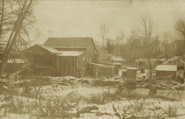 Exterior view of the Scott & Taylor shingle mill.