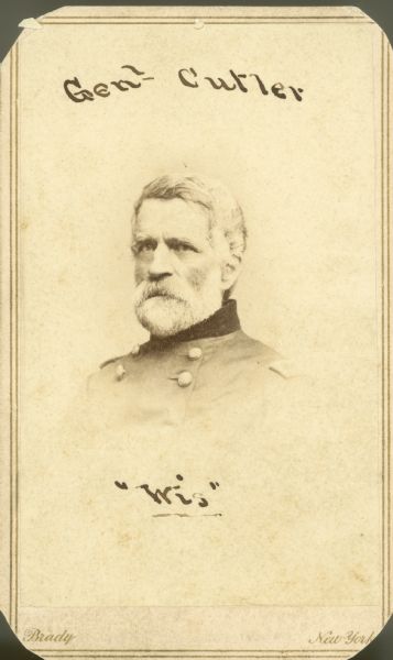 Head and shoulders portrait of General Cutler.