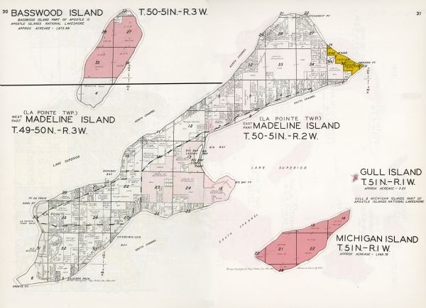 madeline island  map