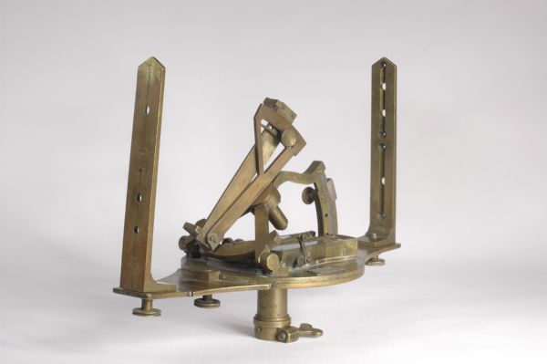 Burt's Solar Compass A brass solar compass, invented by William Austin Burt and built by William J. Young. It was used to survey lands in Wisconsin and surrounding areas during the 1840s and 1850s.