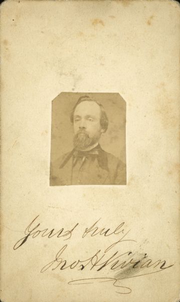 Dr. John H. Vivian An autographed portrait of John Vivian.