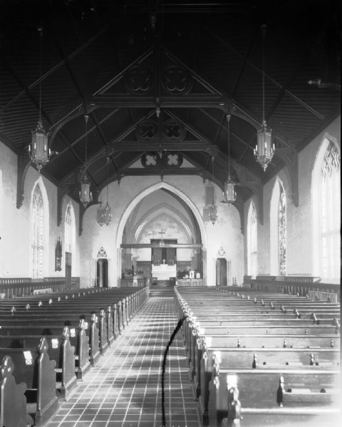 Interior of Grace Episcopal Church.