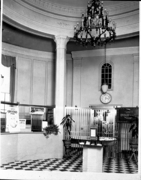 Interior view of the Security State Bank at 2000 Atwood Avenue.