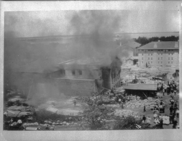  University of Wisconsin Refectory building fire. Fire was June 1926. Now Carson Gulley Commons.